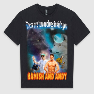 Hamish & Andy Wolves T-Shirt Thumbnail